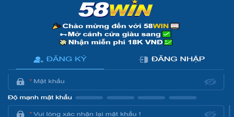 Đăng ký tài khoản cực kỳ đơn giản nhanh chóng tham gia trải nghiệm