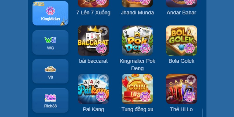 Giao diện các trò chơi siêu đỉnh và chân thực 