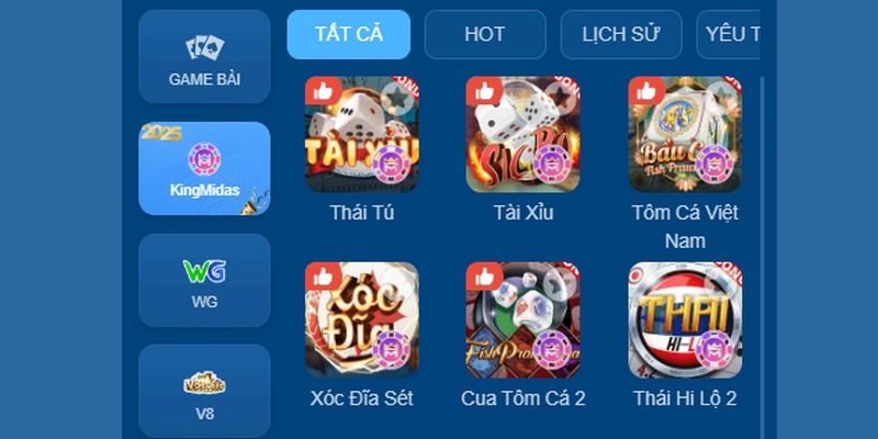 Game bài KingMidas là một trong những sảnh game cá cược nổi tiếng